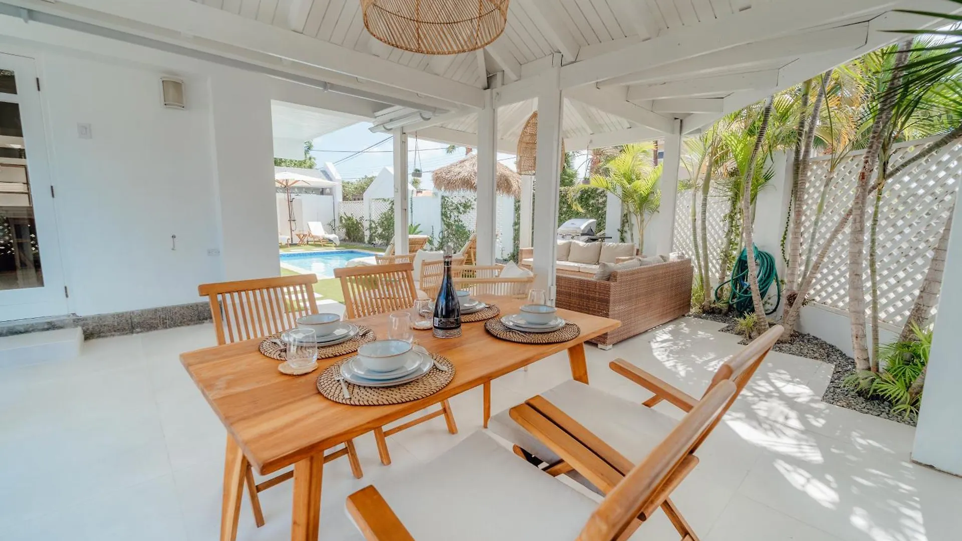 Bohochique Villa, 2 Private Pools, Palm Beach 6 Bedrooms Villa